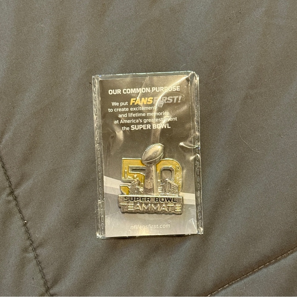 Super Bowl 50 Commemorative Pin